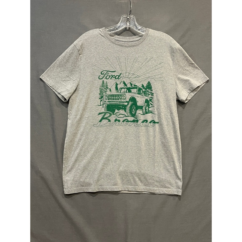 Ford Bronco Graphic T-Shirt Mens Medium Gray Mountain Outdoors‎ Short Sleeve Tee